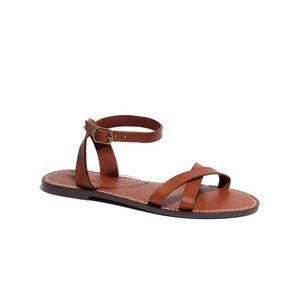 Madewell Boardwalk Crisscross leather sandals